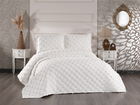 Set cuvertura de pat dubla 3 piese, Hayal - Cream, Whitney, Tesatura Chenille
