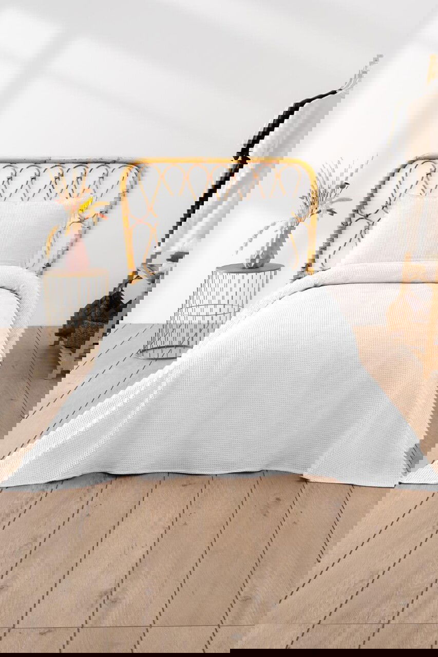 Cuvertura pique Single, Waffle - White, DC Home, 70% bumbac/30% poliester