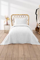 Cuvertura pique Single, Waffle - White, DC Home, 70% bumbac/30% poliester