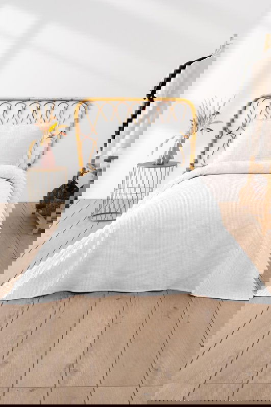 Cuvertura pique Single, Waffle - White, DC Home, 70% bumbac/30% poliester