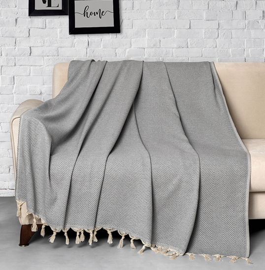 Cuvertura de pat, Trendy - Grey (300), DC Home, Bumbac