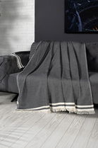 Cuvertura de pat, Alinda - Anthracite (170 x 230), DC Home, Bumbac