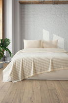 Cuvertura matlasata dubla, Loom - Grey, DC Home, Bumbac