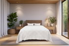 Cuvertura pique Single, Russel - White, ICF Bedroom, Bumbac