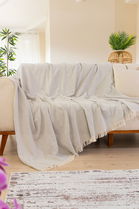 Cuvertura de pat, Woven Cozy - Grey, Tabu Home, 80% bumbac / 20% poliester