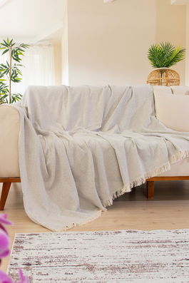 Cuvertura de pat, Woven Cozy - Grey, Tabu Home, 80% bumbac / 20% poliester