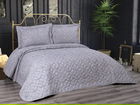 Set cuvertura de pat dubla 3 piese, Parolin - Grey, Dowry World, Bumbac