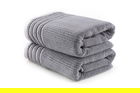 Set prosoape de baie, Hobby, Mayra, Microbumbac, Gri inchis