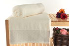 Set prosoape de baie, Şaheser, Pitircik, Bumbac, Ecru / Crem