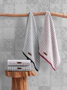 Set prosoape, Cotton Box, Nature, Bumbac/Poliester, Negru / Alb / Gri / Roz