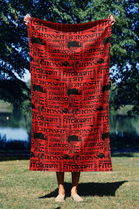 Prosop de plaja, Astacura, Crossfit Red 90, 90x150 cm, 70% poliester/30% poliamida, Multicolor