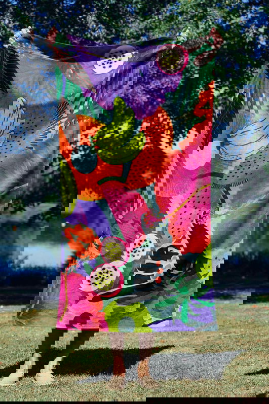 Prosop de plaja, Astacura, Tropical Vibes 90, 90x150 cm, 70% poliester/30% poliamida, Multicolor