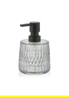 Dozator sapun lichid, Mia, SBN0059, Sticla, Transparent