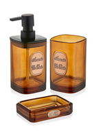 Dozator sapun lichid, Mia, BNY0029, Sticla, Transparent