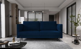 Canapea extensibila 4 locuri ELTAP, SO-REV-40VE, Revi, 215x98x92 cm, lemn/poliester, albastru inchis
