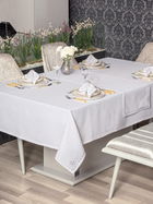Set fete de masa 8 piese, Pera - White, Cotton Box, 90% POLIESTER/10% BUMBAC