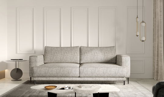 Canapea extensibila 4 locuri ELTAP, SO-DAL-130MA, Dalia, 248x84x95 cm, lemn/poliester, gri