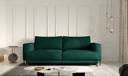 Canapea extensibila 4 locuri ELTAP, SO-DAL-35NU, Dalia, 248x84x95 cm, lemn/poliester, verde inchis