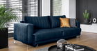 Canapea extensibila 4 locuri ELTAP, SO-ELI-40LO, Elise, 250x95x90 cm, lemn/poliester, albastru inchis