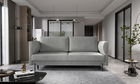 Canapea extensibila 4 locuri ELTAP, SO-REV-03NU, Revi, 215x98x92 cm, lemn/poliester, gri deschis