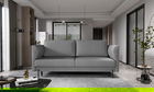 Canapea extensibila 4 locuri ELTAP, SO-REV-04FL, Revi, 215x98x92 cm, lemn/poliester, gri