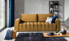 Canapea extensibila 3 locuri ELTAP, Laz04, Lazaro, 247x97x92 cm, lemn/poliester, mustar