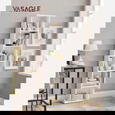 Corp biblioteca cu 6 rafturi, Vasagle, Scandinavian, 40x24x178.5 cm, PAL, alb