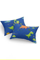 Set 2 fete de perna, Dinolar - Dark Blue, Eponj Home, 65% bumbac/35% poliester