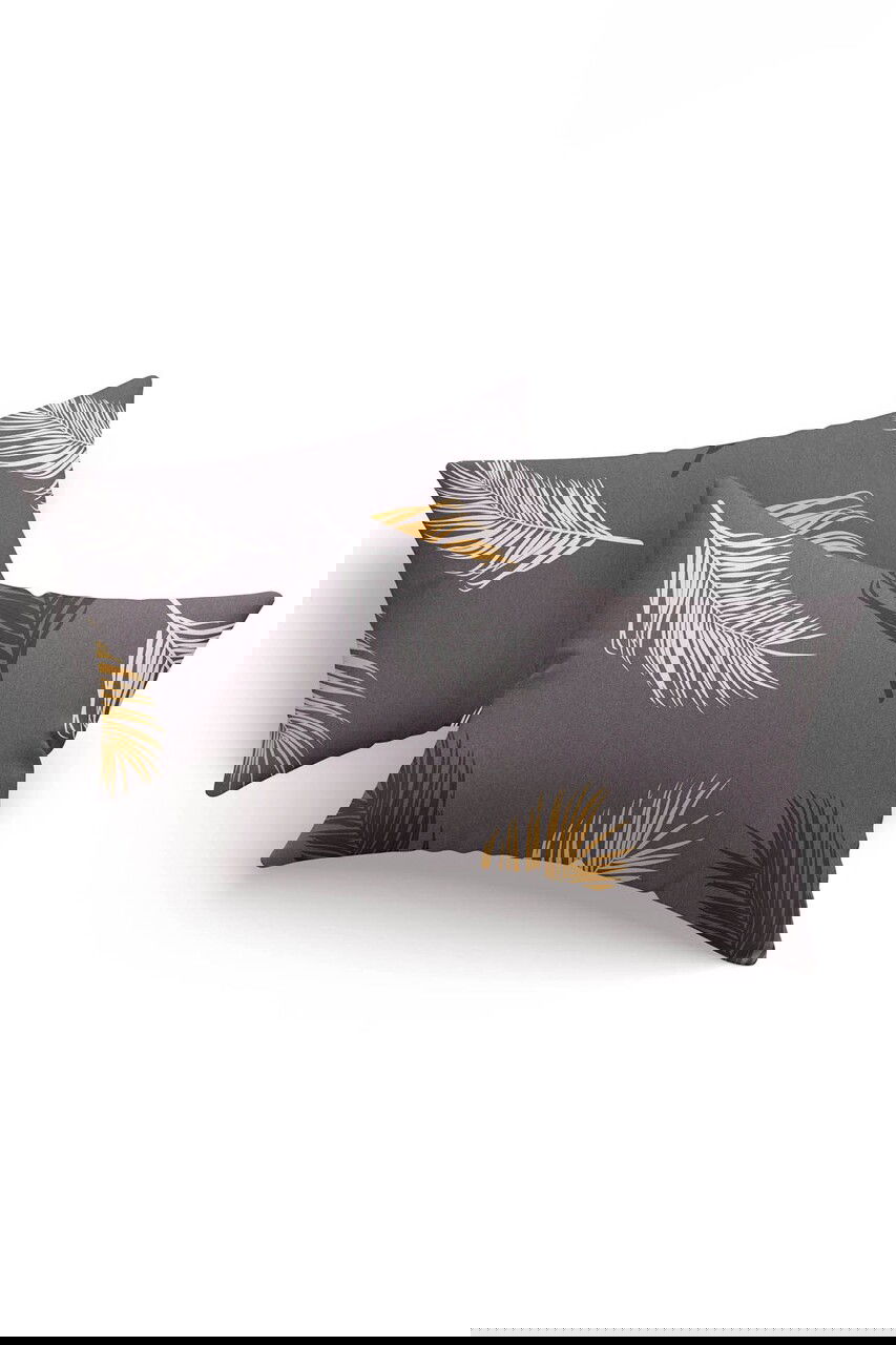 Set 2 fete de perna, Olivia - Gold, Grey vPoly, Eponj Home, 65% bumbac/35% poliester