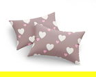 Set 2 fete de perna, Herz - Dusty Rose, Eponj Home, 65% bumbac/35% poliester
