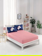 Set de pat pentru o persoana (cearceaf cu elastic si perna) 2 piese, Magic Unicorn, Eponj Home, 65% bumbac/35% poliester