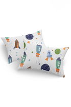 Set 2 fete de perna, Spacex - Dark Blue, EnLora Home, 65% bumbac/35% poliester