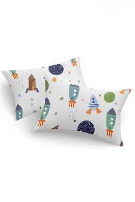 Set 2 fete de perna, Spacex - Dark Blue, EnLora Home, 65% bumbac/35% poliester