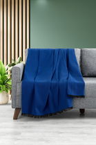 Cuvertura de pat, Lalin 160 - Blue, DC Home, 70% bumbac/30% poliester