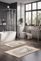 Set covorase de baie, Cartwright, CT-5008, Poliester, Multicolor