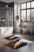 Set covorase de baie, Cartwright, CT-5016, Poliester, Multicolor