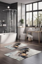 Set covorase de baie, Cartwright, CT-5029, Poliester, Multicolor