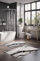 Set covorase de baie, Cartwright, CT-5057, Poliester, Multicolor