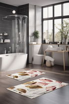 Set covorase de baie, Cartwright, CT-5061, Poliester, Multicolor