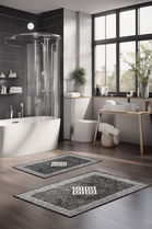 Set covorase de baie, Cartwright, CT-5072, Poliester, Multicolor