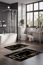 Set covorase de baie, Cartwright, CT-5079, Poliester, Multicolor