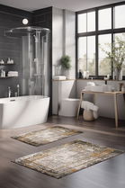 Set covorase de baie, Cartwright, CT-5097, Poliester, Multicolor