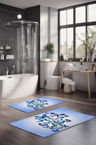 Set covorase de baie, Cartwright, CT-5113, Poliester, Multicolor