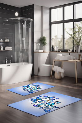 Set covorase de baie, Cartwright, CT-5113, Poliester, Multicolor
