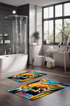 Set covorase de baie, Cartwright, CT-5140, Poliester, Multicolor