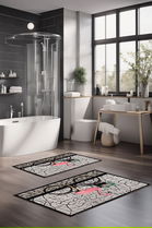 Set covorase de baie, Cartwright, CT-5156, Poliester, Multicolor