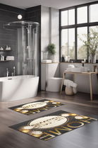 Set covorase de baie, Cartwright, CT-5161, Poliester, Multicolor