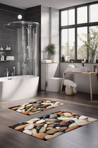 Set covorase de baie, Cartwright, CT-5183, Poliester, Multicolor