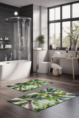 Set covorase de baie, Cartwright, CT-5192, Poliester, Multicolor