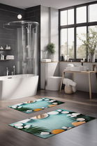 Set covorase de baie, Cartwright, CT-5193, Poliester, Multicolor